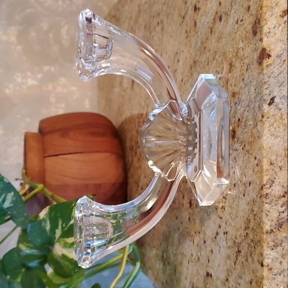 Vintage Val St. Lambert crystal candlestick holder - Picture 5 of 17